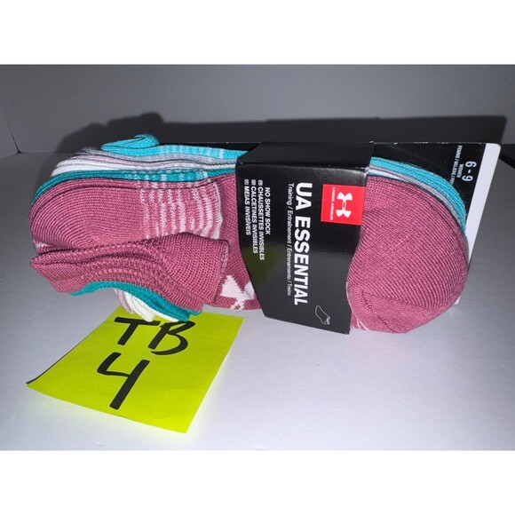 Women’s size 6-9 Under armor UA Essential socks pack of 6 pair - Picture 6 of 6